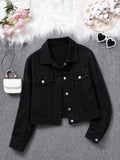 BLACK DENIM JACKET