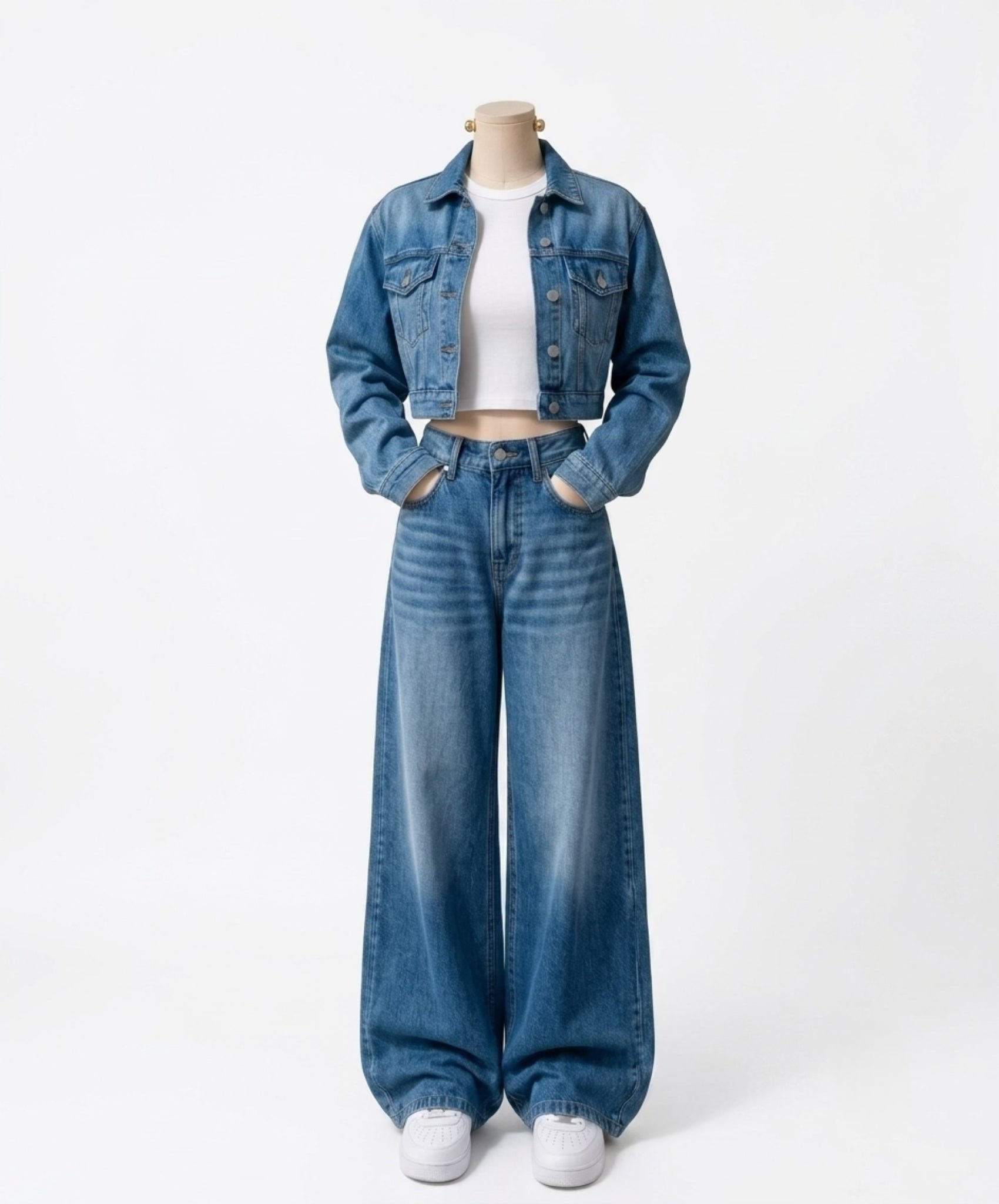 Denim Jacket + Inner + Jeans