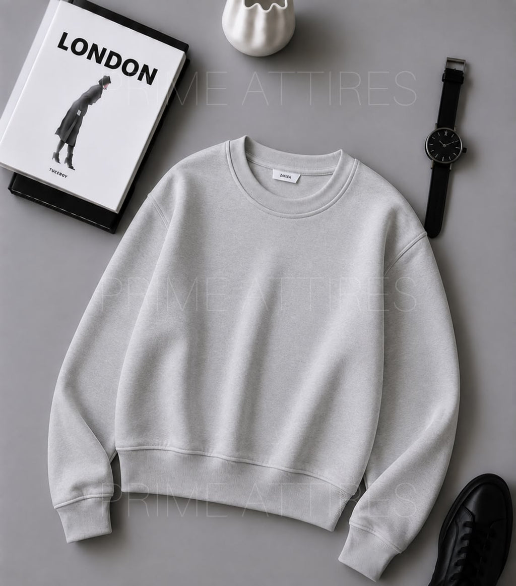 PREMIUM LIGHT GREY SWEATSHIRT