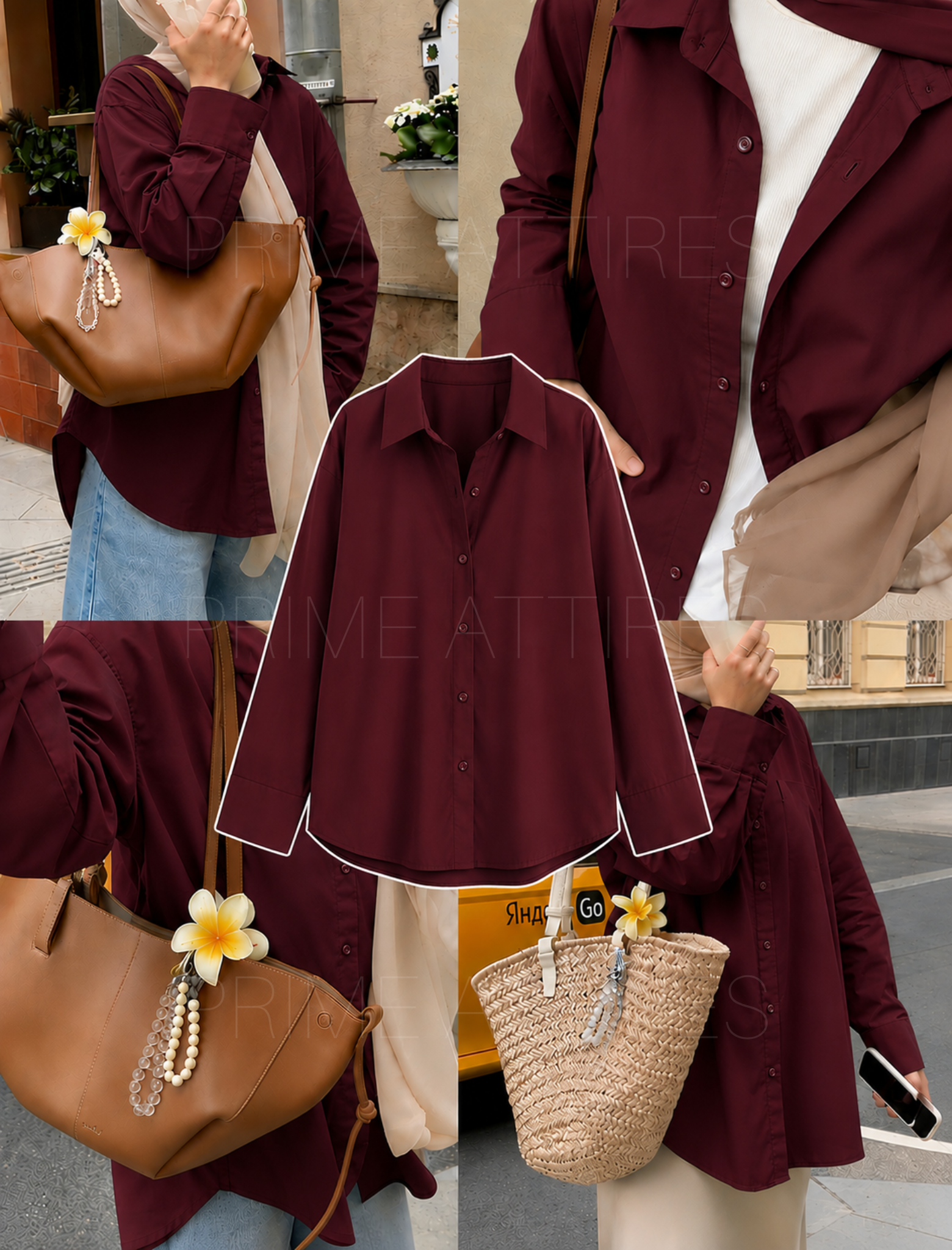 MAROON BUTTON DOWN SHIRT