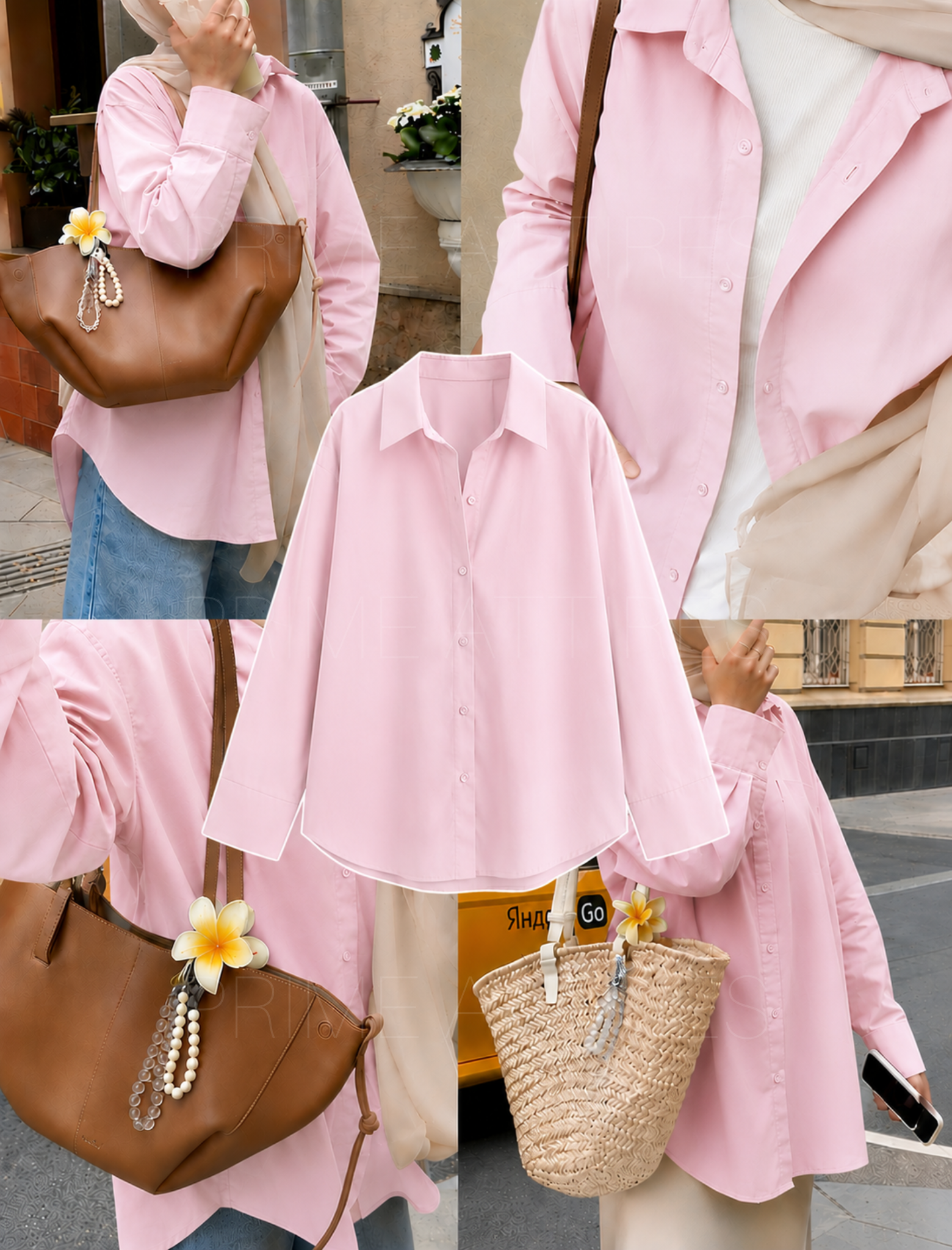 BABY PINK BUTTON DOWN SHIRT