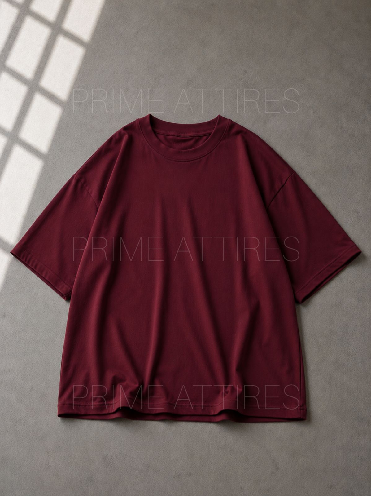 MAROON OVERSIZED T-SHIRT