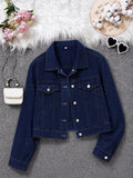 NAVY BLUE DENIM JACKET