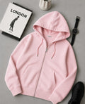 PREMIUM PINK ZIPPER HOODIE
