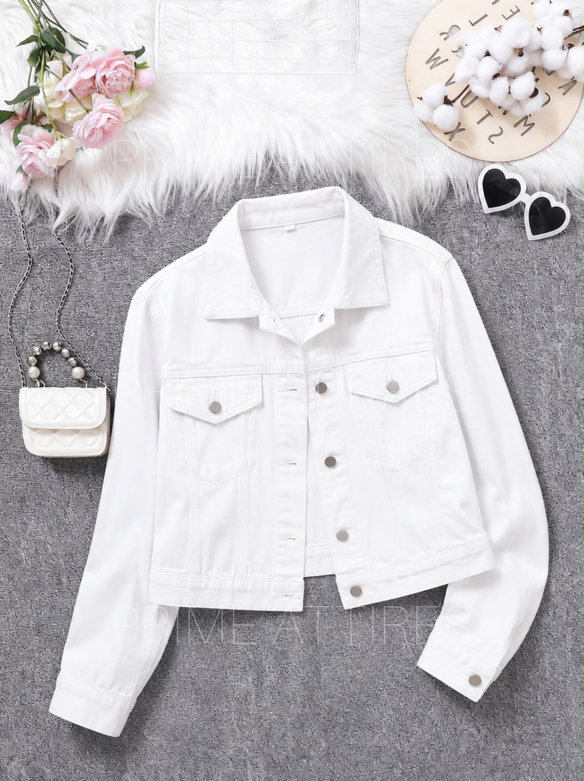WHITE DENIM JACKET
