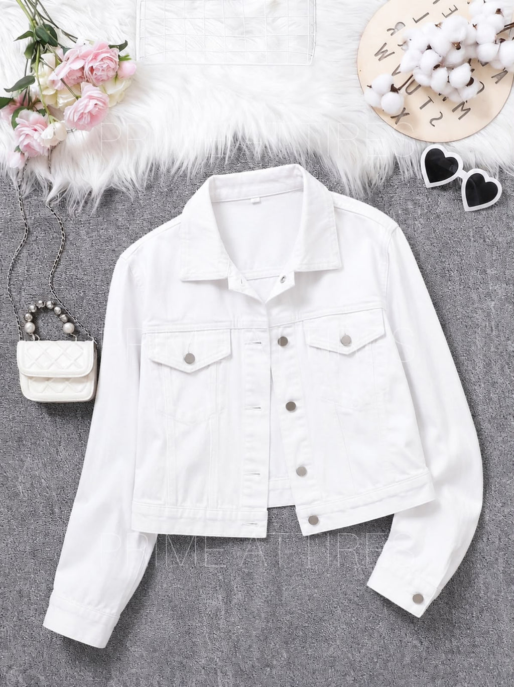 WHITE DENIM JACKET