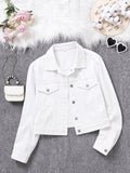 WHITE DENIM JACKET