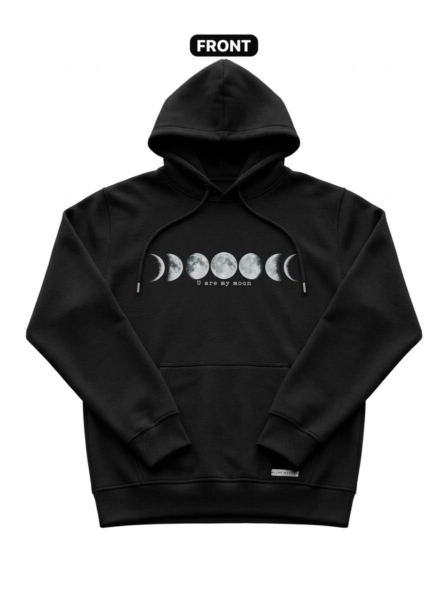 PREMIUM PRINTED BLACK HOODIE (ONLY YOU)